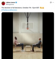 只有10%可能 詹姆斯0点到底想说什么