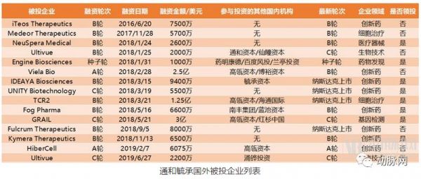 医疗资本出海：90%投技术流，腾讯投得早、BV百度偏早期，高瓴与通和深耕创新药
