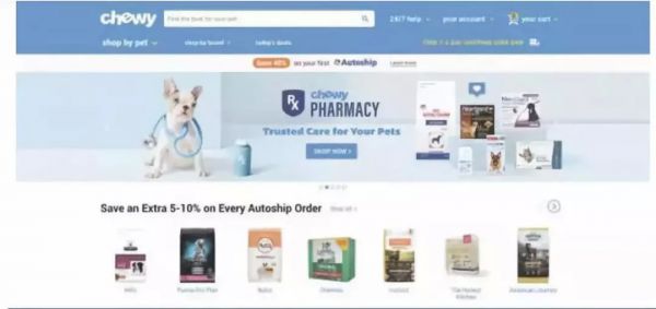 从Pets倒闭到Chewy上市暴涨59%,美国宠物电商启示录