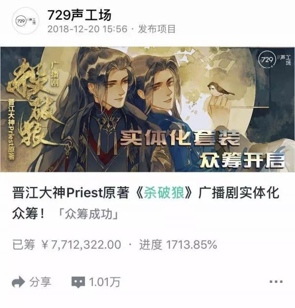 广播剧衍生市场调查——千元购周边,买票见声优,主题餐厅忙消费