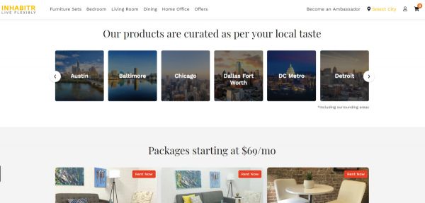 海外线上家具租赁市场正热,「Inhabitr」获400万美元A轮融资
