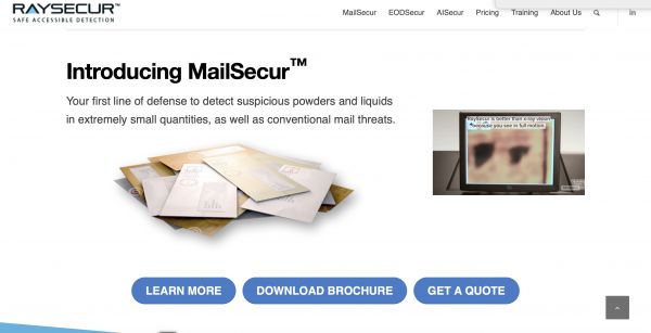 「RaySecur」获得300万美元的种子轮融资，用3D扫描仪核查邮件安全性