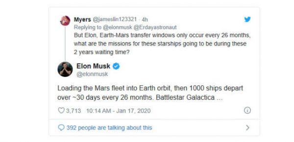 马斯克：能在2050年之前癳100万人登上火星，没钱掏路费的找我