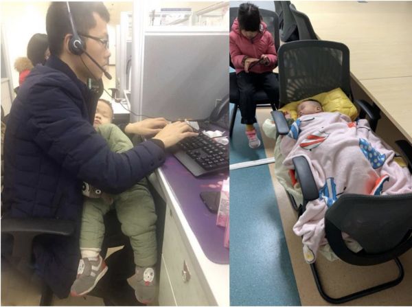 除夕夜忙着帮旅客退订的客服