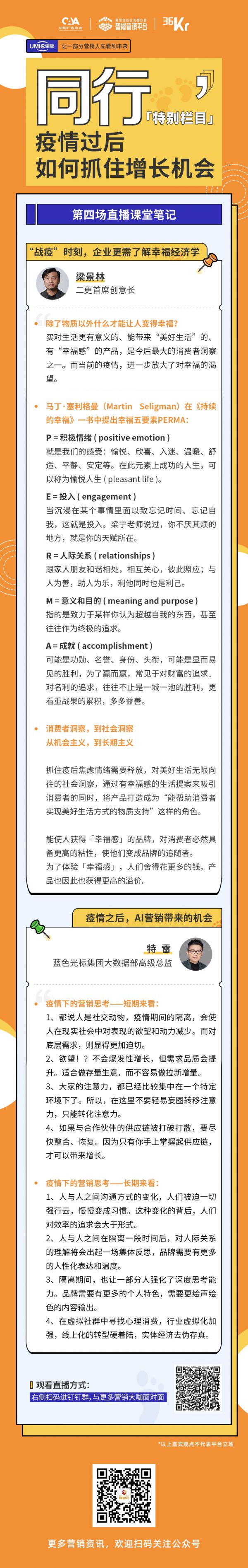 UMIC课堂【同行】特别栏目第二周直播课堂笔记