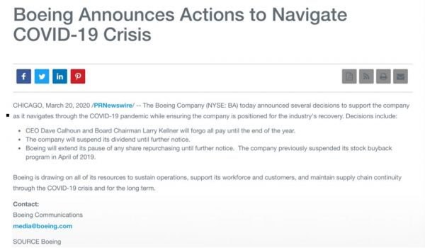 波音至暗季:援助金也难改短期股价,优秀机型是恢复关键