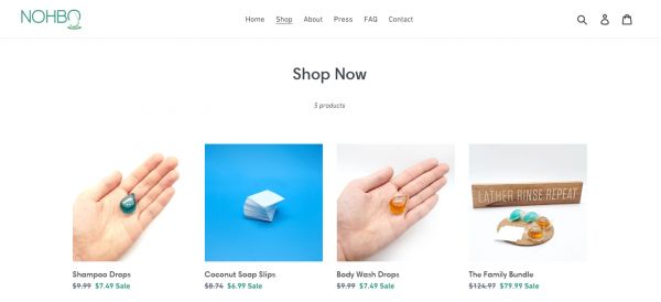水滴状的一次性洗护用品你见过吗?「Nohbo」带你体验遇水就会融化的洗发露