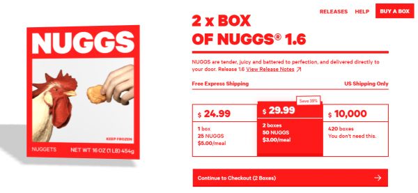 人造肉开始走向产品细分，美国企业「​NUGGS」推出豌豆制成的“植物鸡肉块”